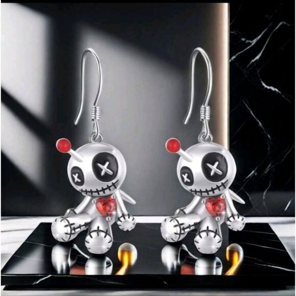 VOODOO DOLL EARRINGS - Picture 3 of 5